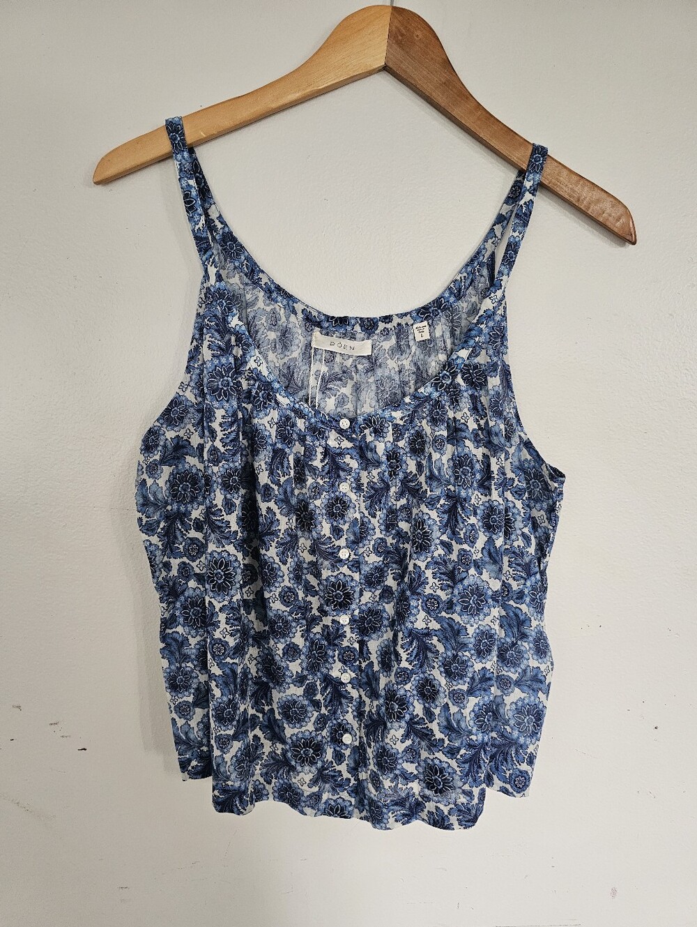 Doen Nalina Front Button Cotton Tank